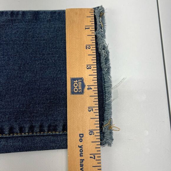 Levis High Rise Ankle Straight Raw Hem Jeans Girls 16 Adjustable Waist band - Picture 5 of 8